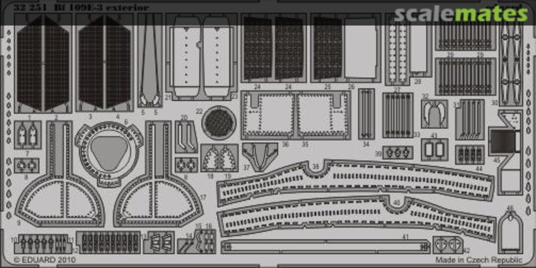 Boxart Bf 109E-3 exterior 32251 Eduard