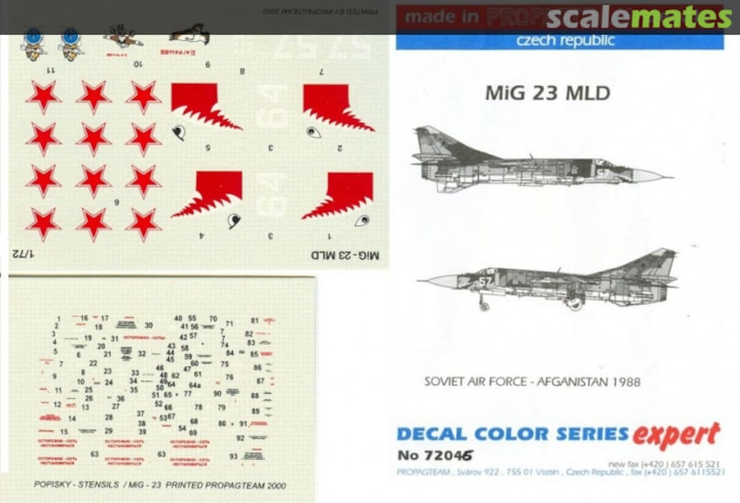 Boxart MiG 23 MLD 72046 Propagteam