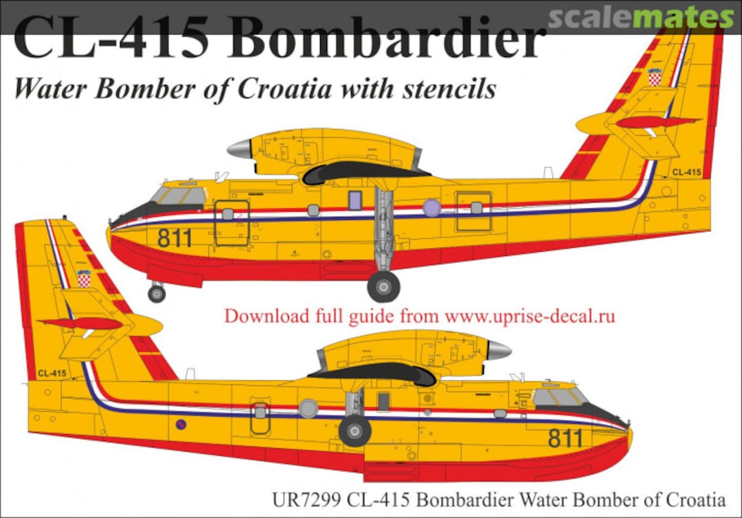 Boxart CL-415 Bombardier UR7299 UpRise Decal Serbia