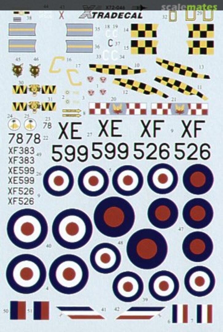 Boxart Hawker Hunter F Mk.6 X72-046 Xtradecal