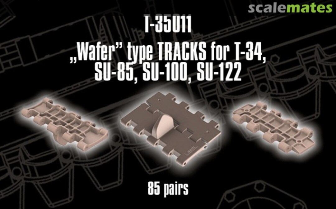 Boxart "Wafer" type Tracks for T-34, SU-85, SU-100, SU-122 T-35011 QUICKTRACKS