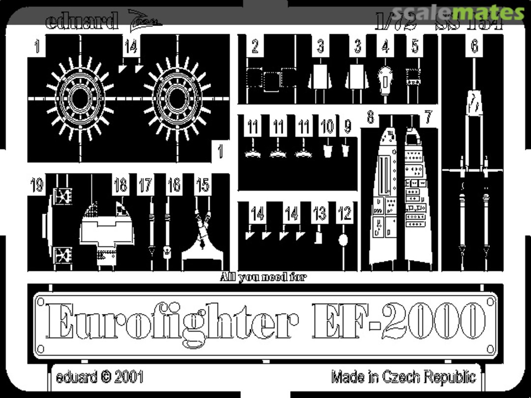 Boxart EF-2000 Typhoon Single Seater SS154 Eduard