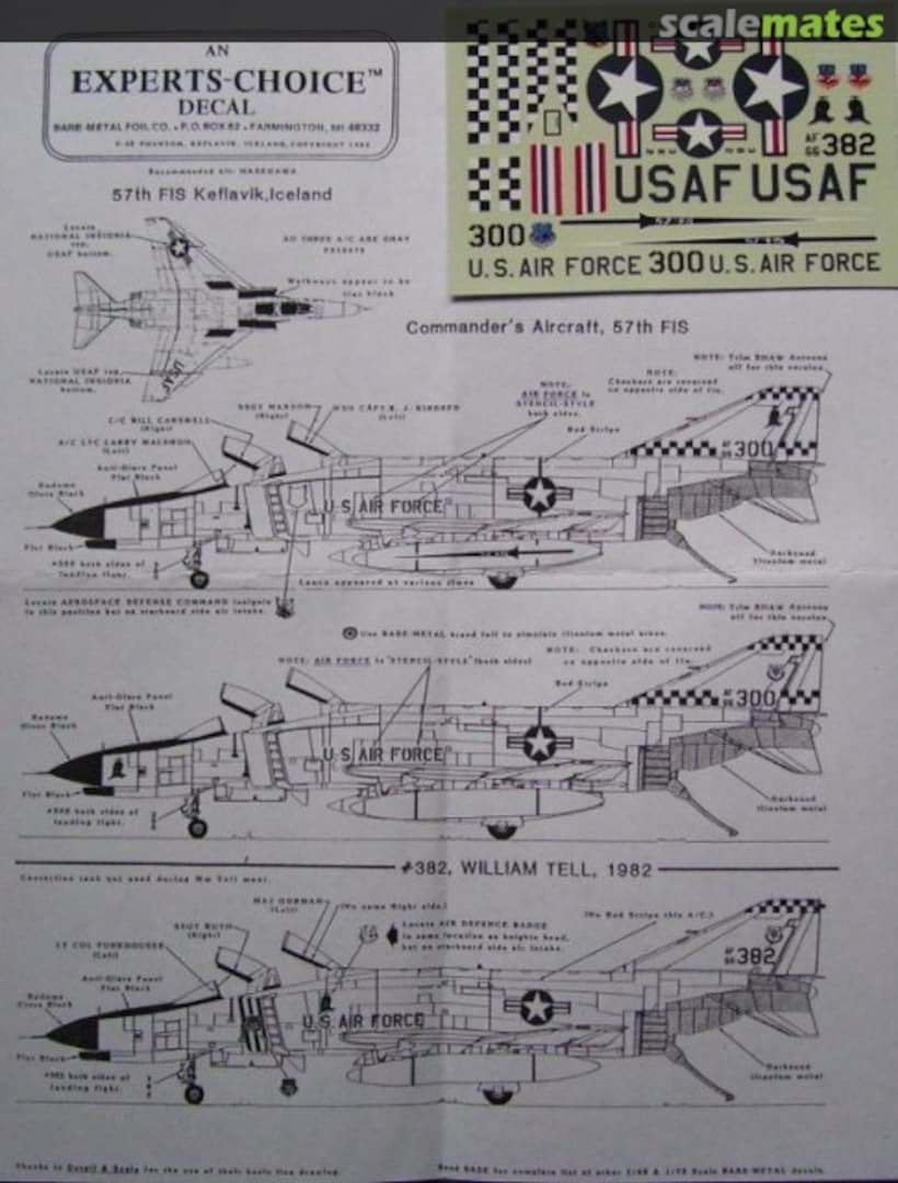 Boxart F-4E 72-4 Experts-Choice Decal