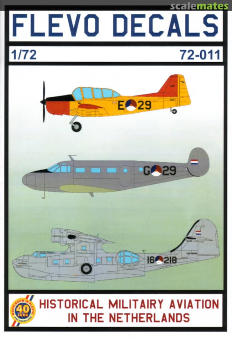 Boxart Historical military aviation in the Netherlands 72-011 Flevo Decals