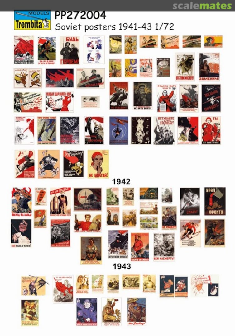 Boxart Soviet Posters 1941-1943 PP272004 Trembita Models