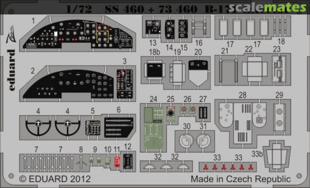 Boxart B-17F Interior S.A. 73460 Eduard