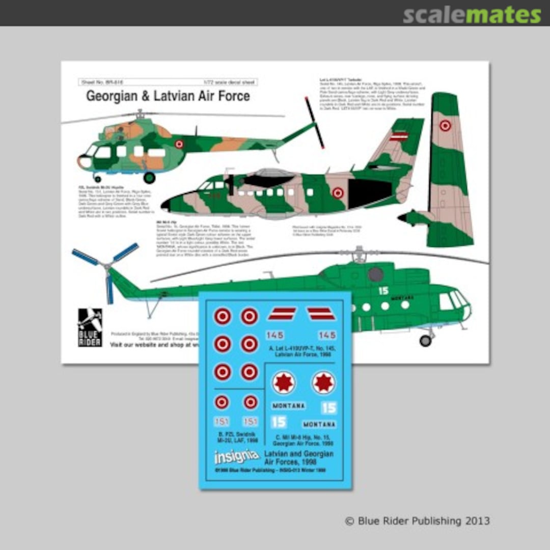 Boxart Georgian & Latvian Air Force BR816 Blue Rider