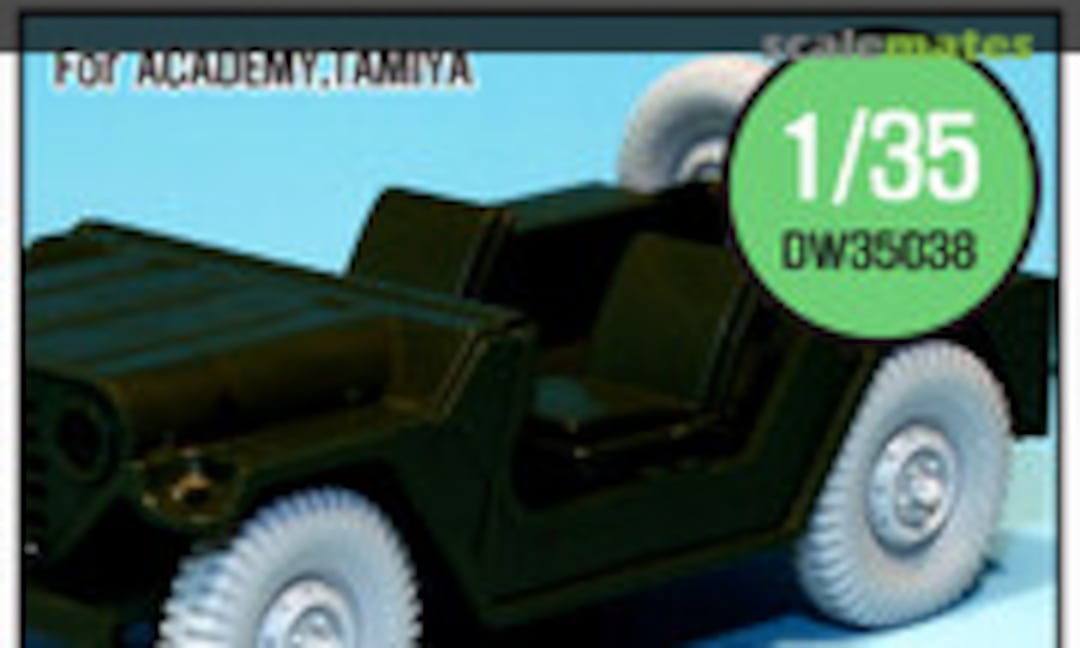 1:35 US M151 Jeep Sagged wheel set (Def.Model DW35038)