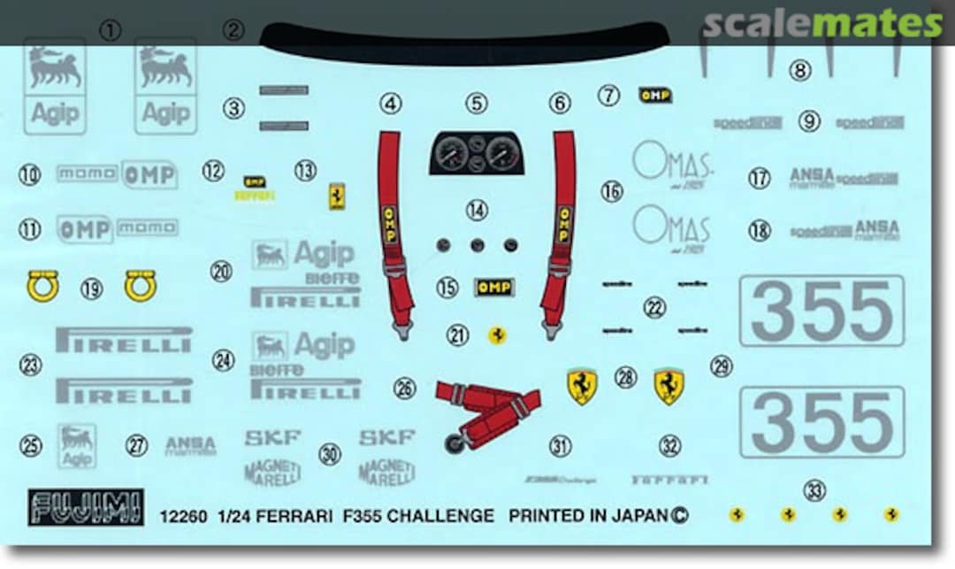 Boxart Ferrari F355 Challenge 12260 Fujimi