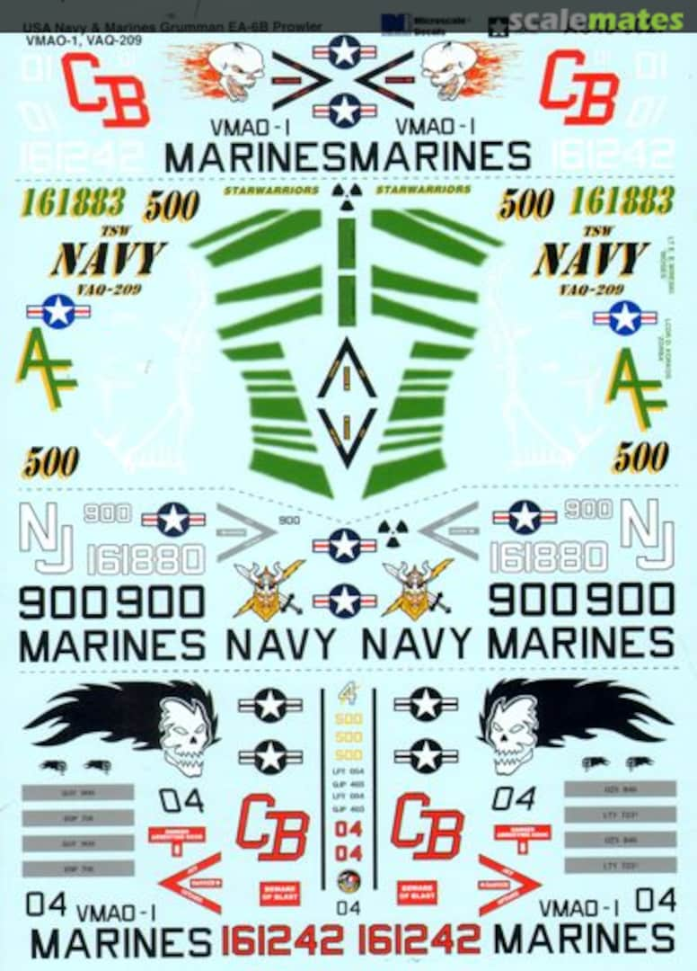 Boxart US Navy & Marines Grumman EA-6B Prowler AC48-0027 Microscale