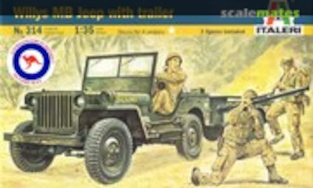 1:35 Willys MB Jeep with Trailer (Italeri 314)