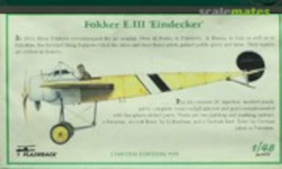 1:48 Fokker E.III (Flashback KLH8910U)