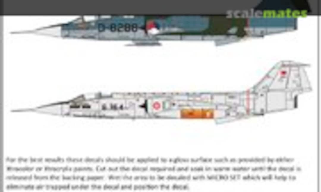 1:48 Lockheed F-104 Starfighter Collection (Xtradecal X48208)