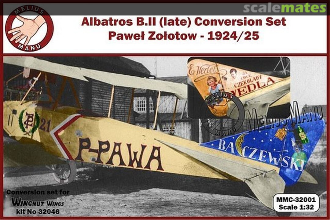 Boxart Albatros B.II (late) conversion set MMC-32001 Melius Manu