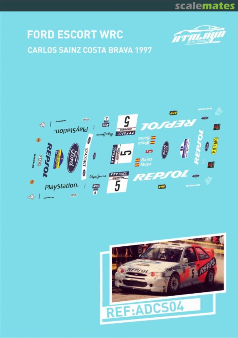 Boxart Ford Escort WRC [P8 FMC] "REPSOL" ADCS04 Atalaya Slot Decals