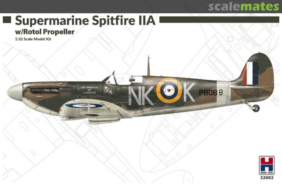 Boxart Supermarine Spitfire IIa 32002 Hobby 2000