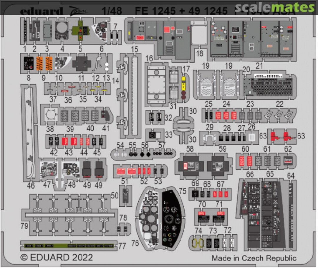 Boxart F-104S ASA FE1245 Eduard