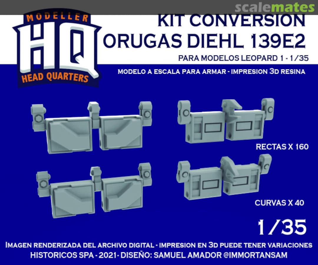 Boxart ORUGAS DIEHL 139E2 HQ35105 HQ - Modeller Head Quarters