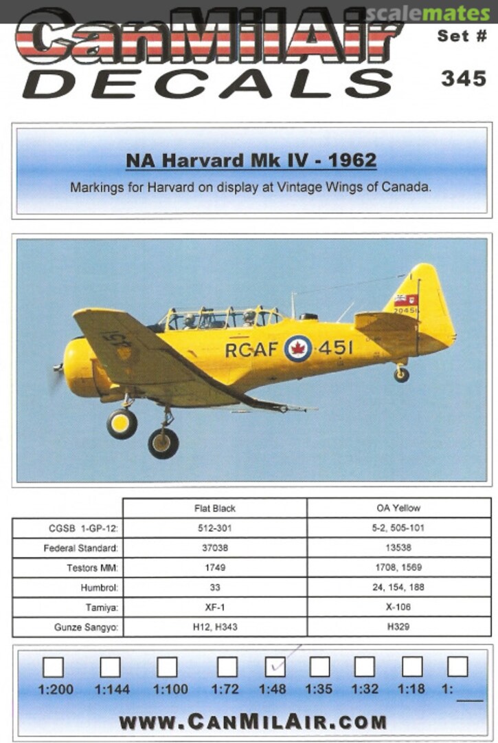 Boxart NA Harvard Mk.IV 345 CanMilAir