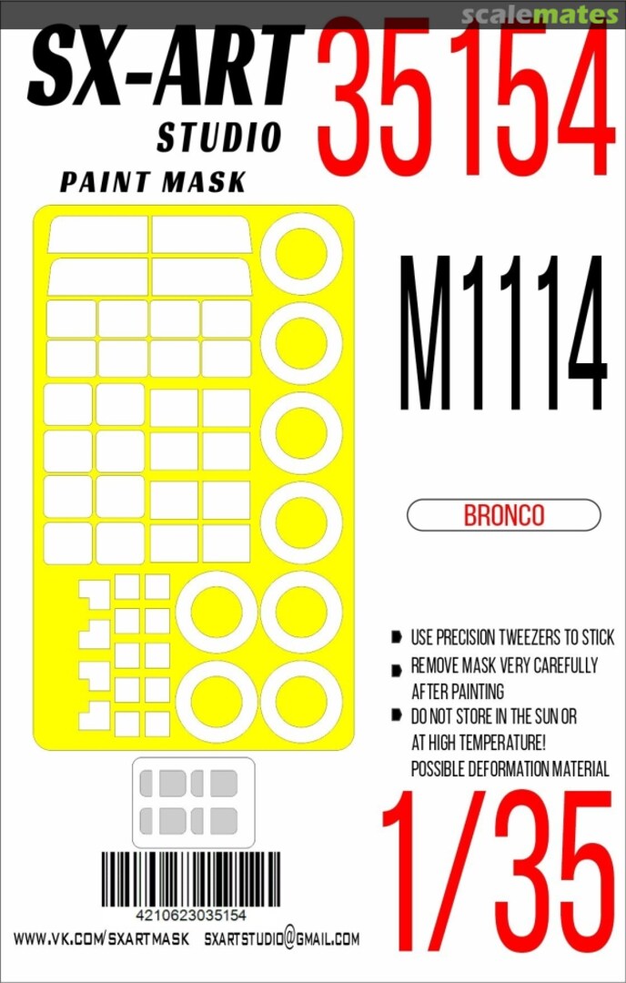 Boxart M1114 masks 35154 SX-Art