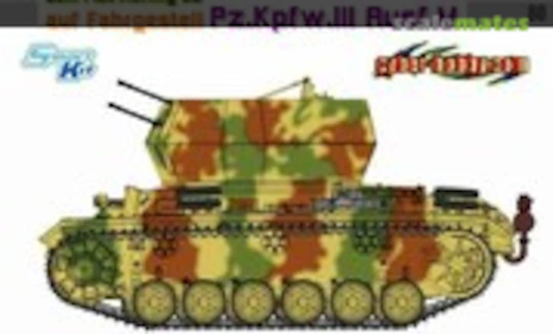 1:35 2cm Flakvierling 38 auf Fahrgestell Pz.Kpfw.III Ausf.M (Cyber Hobby 6778)