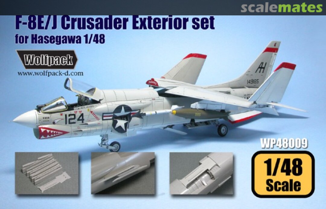 Boxart F-8E/J Crusader Exterior Set WP48009 Wolfpack