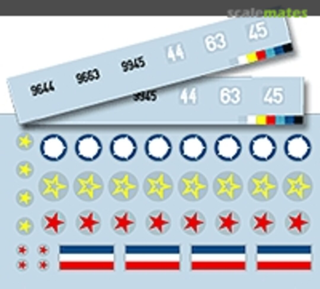 Boxart Me-109G V-72LH Lift Here Decals