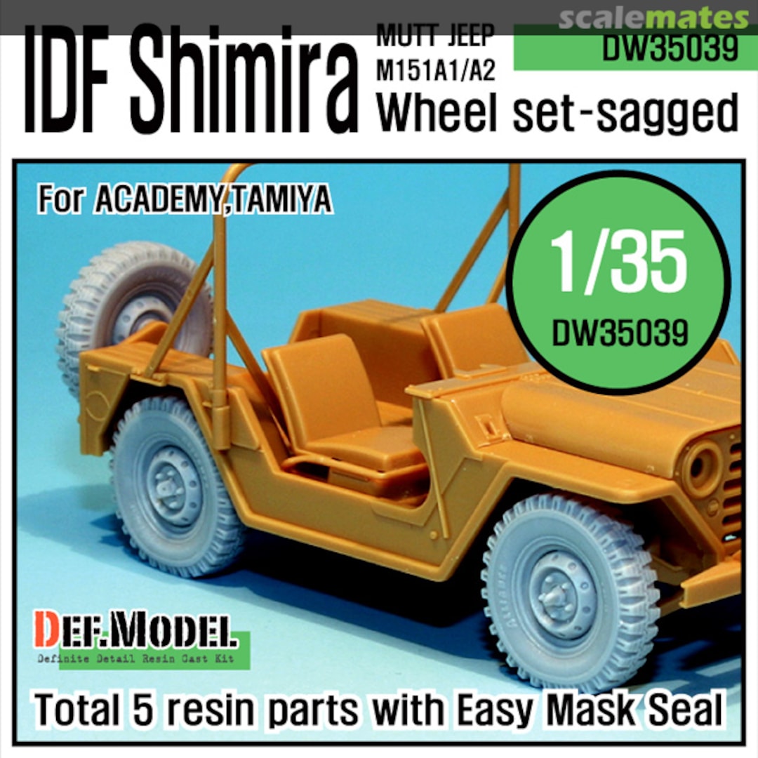 Boxart IDF M151 Shimira Sagged wheel set DW35039 Def.Model