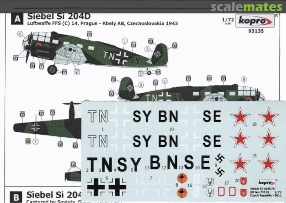 Contents Siebel Si 204D/E 93135 Kopro