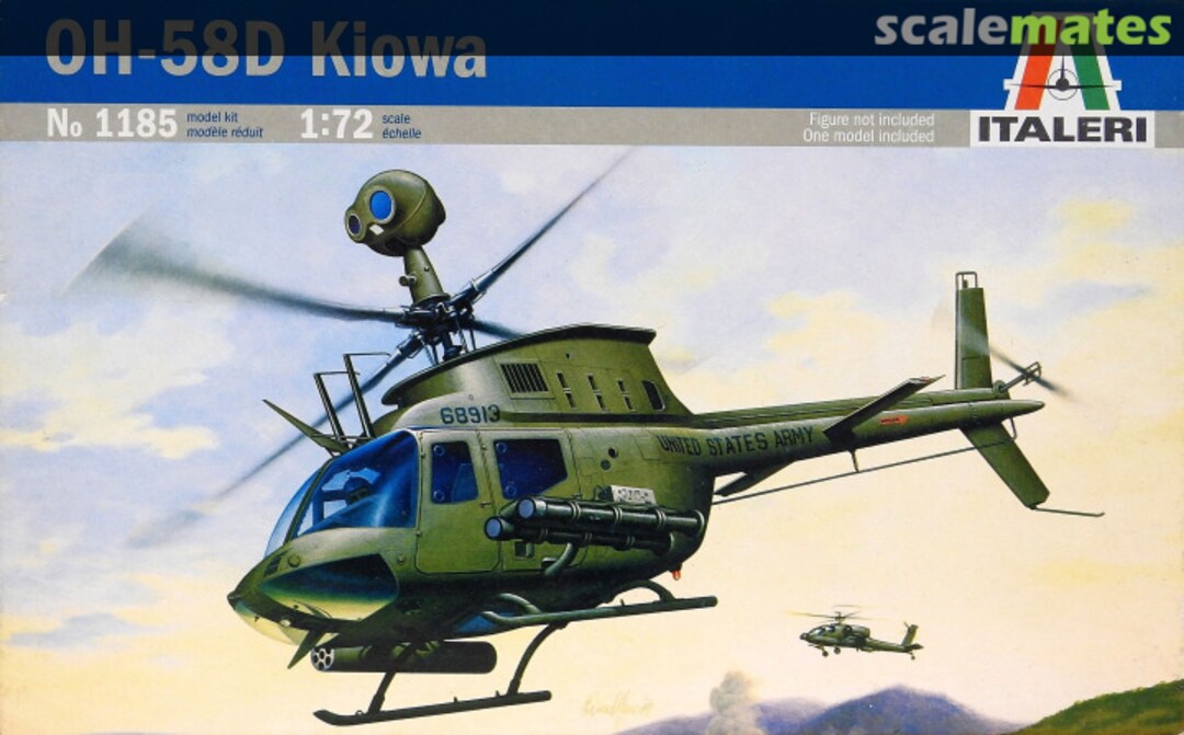 Boxart OH-58D Kiowa 1185 Italeri