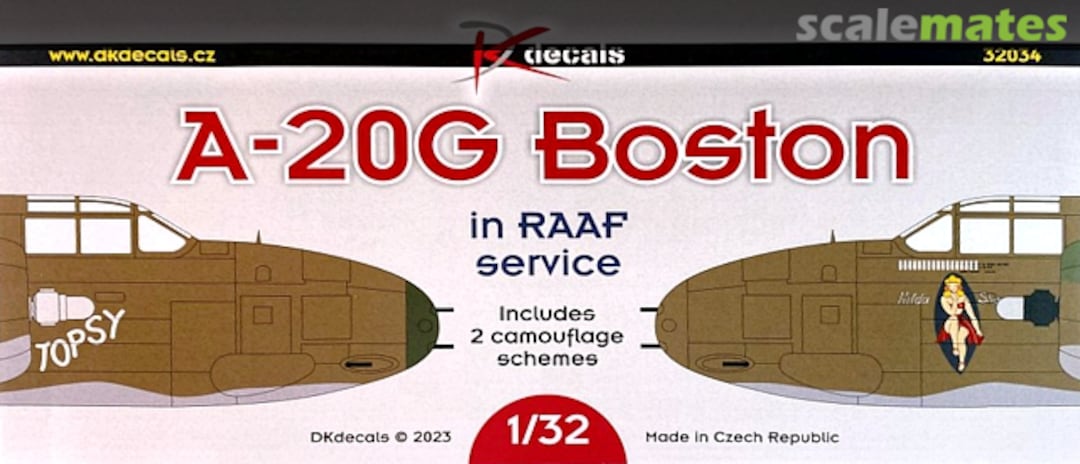 Boxart A-20G Boston 32034 DK Decals