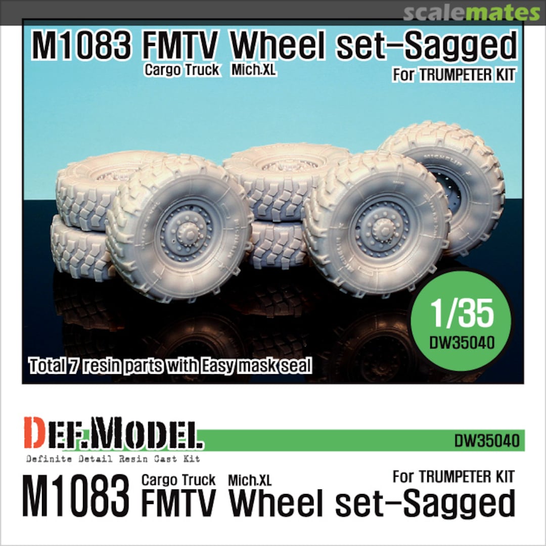 Boxart US M1083 FMTV Truck Mich.XL Sagged wheel set DW35040 Def.Model