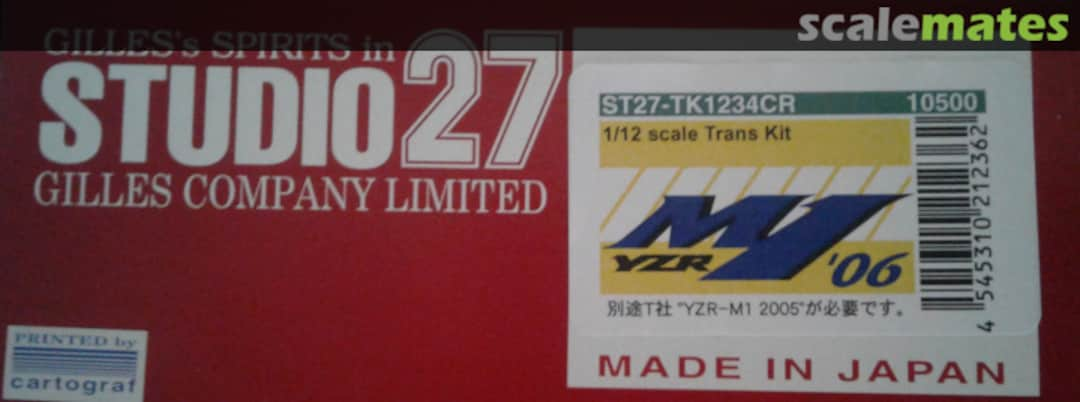 Boxart YZR-M1 MotoGP '06 Trans Kit ST27-TK1234CR Studio27