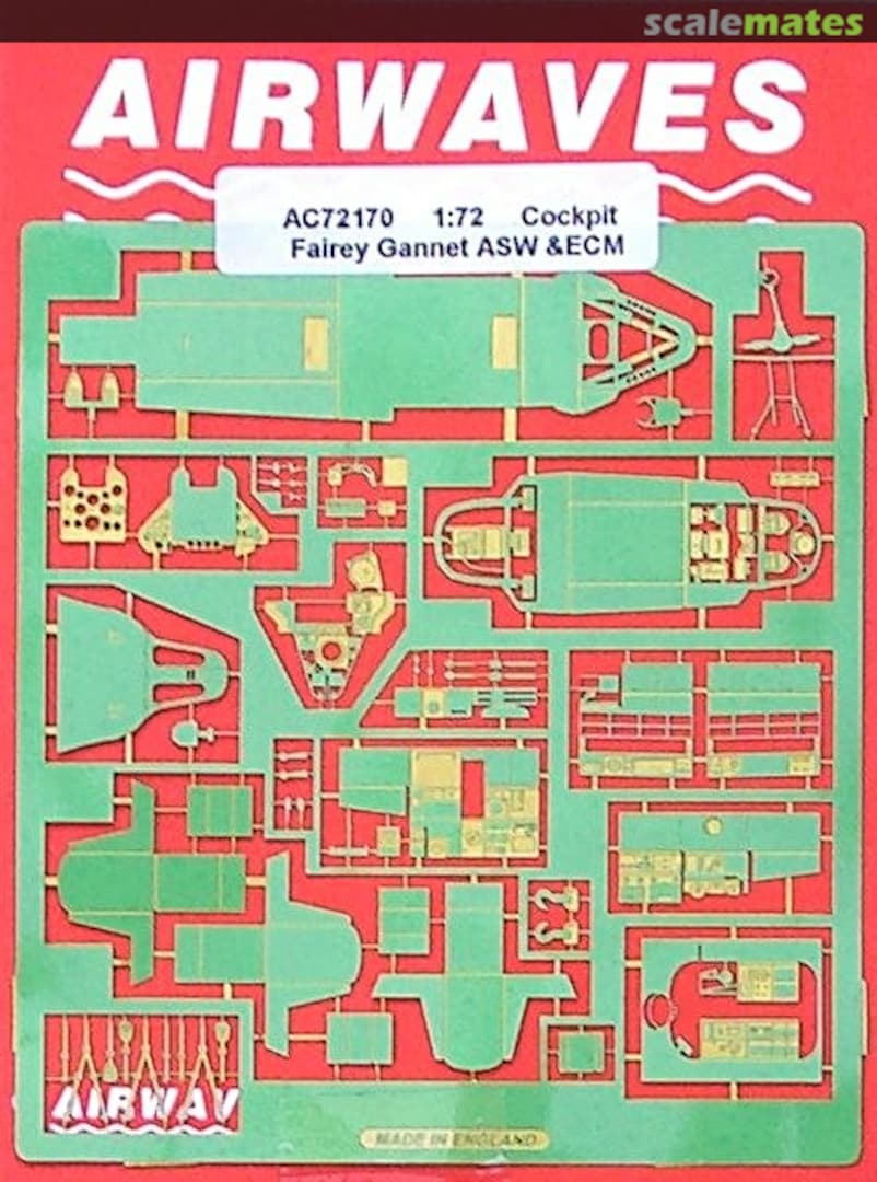 Boxart Fairey Gannet ASW & ECM Variants Cockpit Assemblies AC72170 Airwaves