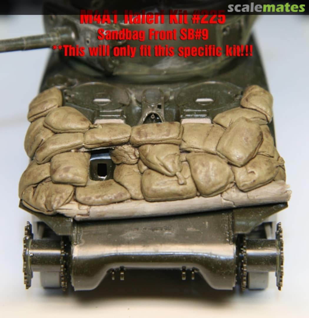 Boxart Sandbag Fronts for Italeri M4A1 Sherman - Italeri 225 - SB009 Value Gear