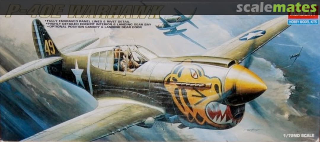 Boxart P-40E Warhawk 1671 Academy