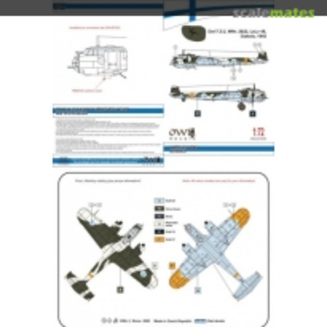 Boxart Do 17 Z-2, WNr. 2822, LeLv 46, Outtola 1943 OWLDS72065 OWL