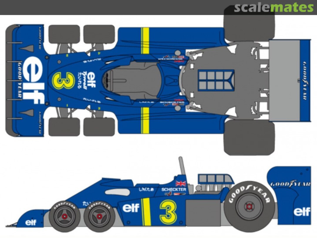 Boxart Tyrrell P34 ELF #3, 4 SHK-D403 Shunko Models