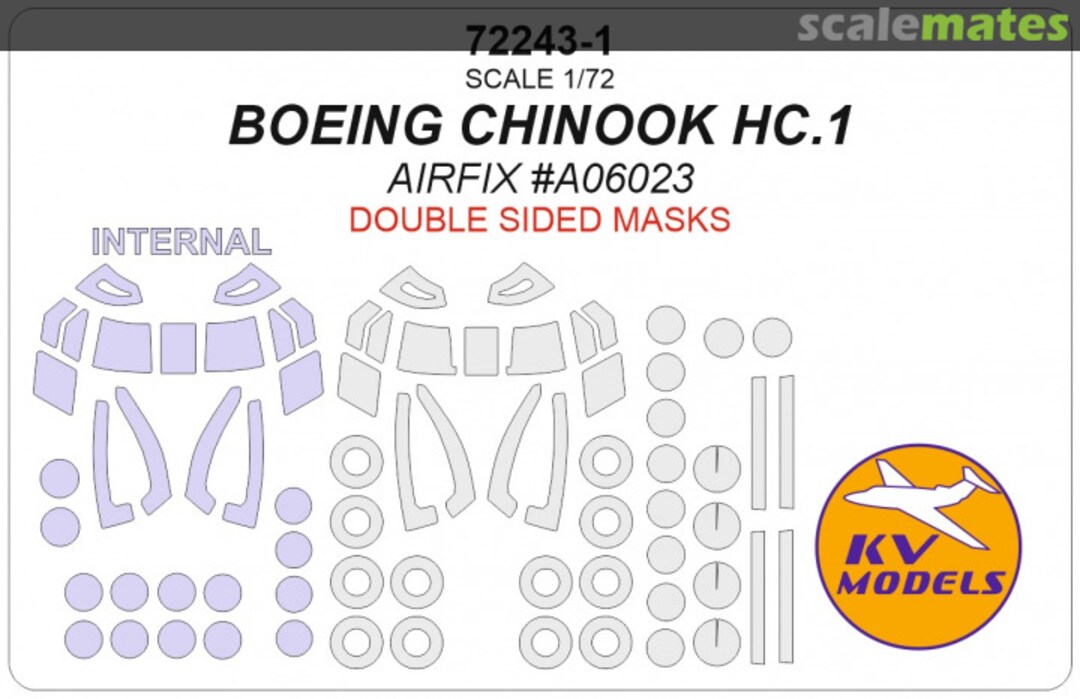 Boxart Chinook HC.1 (Double sided masks) 72243-1 KV Models