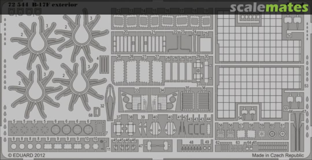 Boxart B-17F Exterior 72544 Eduard