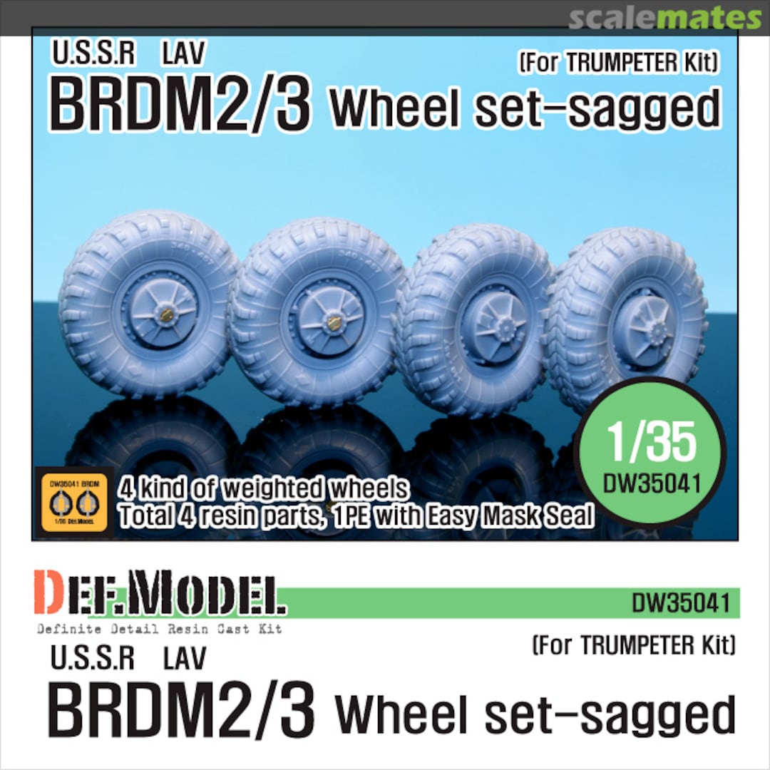 Boxart BRDM-2/3 Wheel set - sagged DW35041 Def.Model