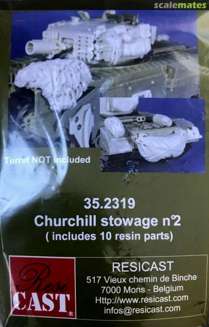 Boxart Churchill Stowage No.2 NWE (North West Europe) for AFV Club/Tamiya kit 35.2319 Resicast