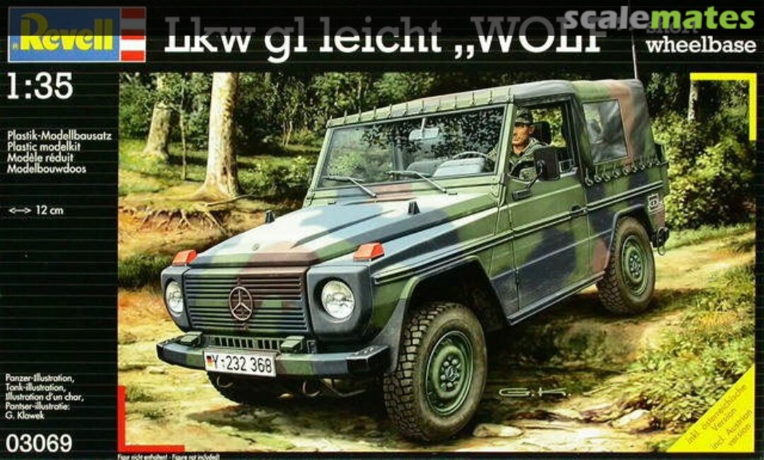 Boxart Lkw gl leicht "WOLF" short wheelbase 03069 Revell