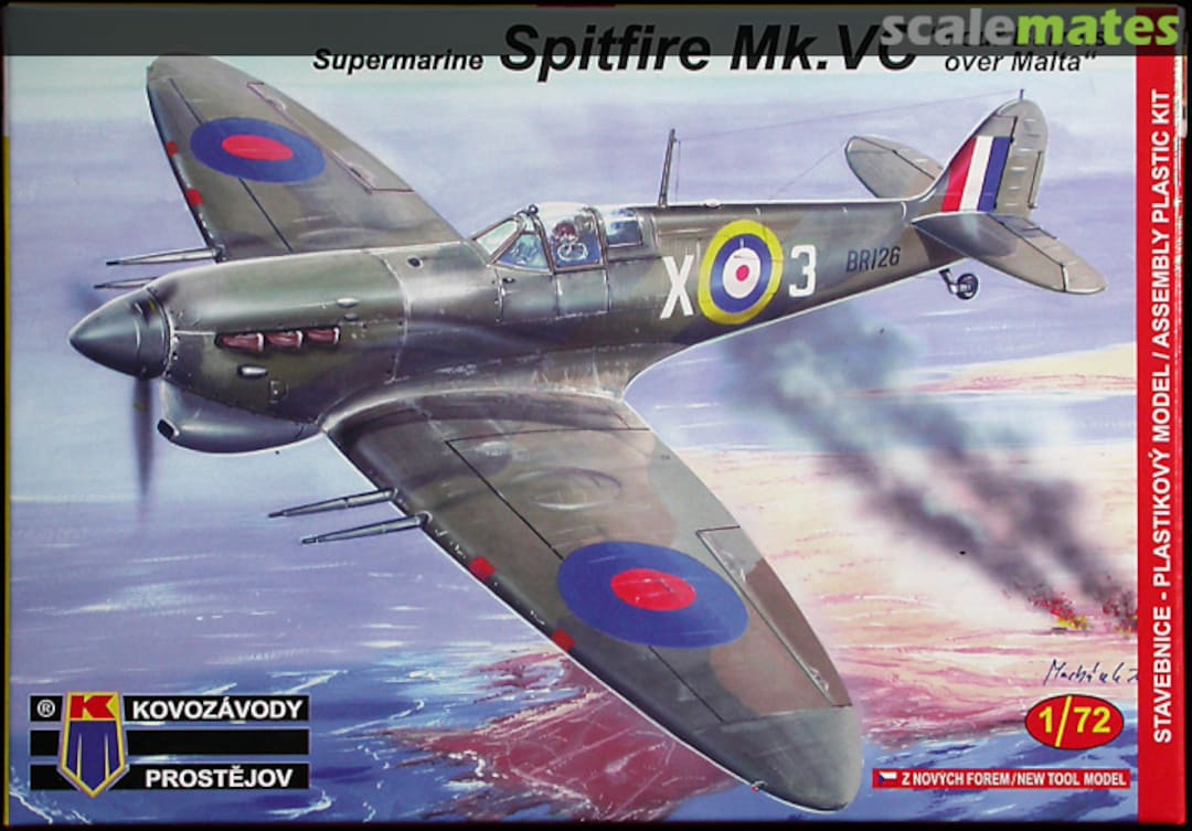 Boxart Spitfire Mk.Vc KPM0121 Kovozávody Prostějov