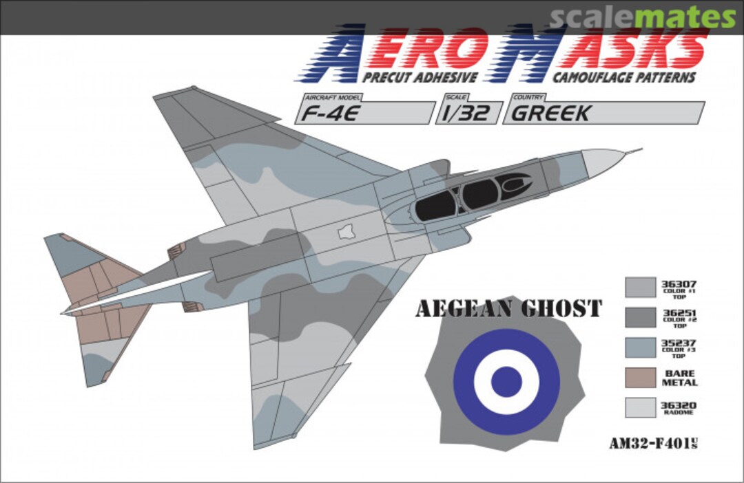 Boxart F-4E Greek Aegean Ghost AM32-F401 AeroMasks