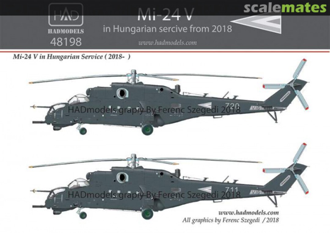 Boxart Mi-24 V in Hungarian service from 2018 48198 HADmodels 