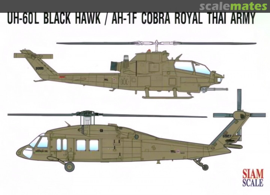 Boxart UH-60L Black Hawk / AH-1F Cobra 48033 Siam Scale