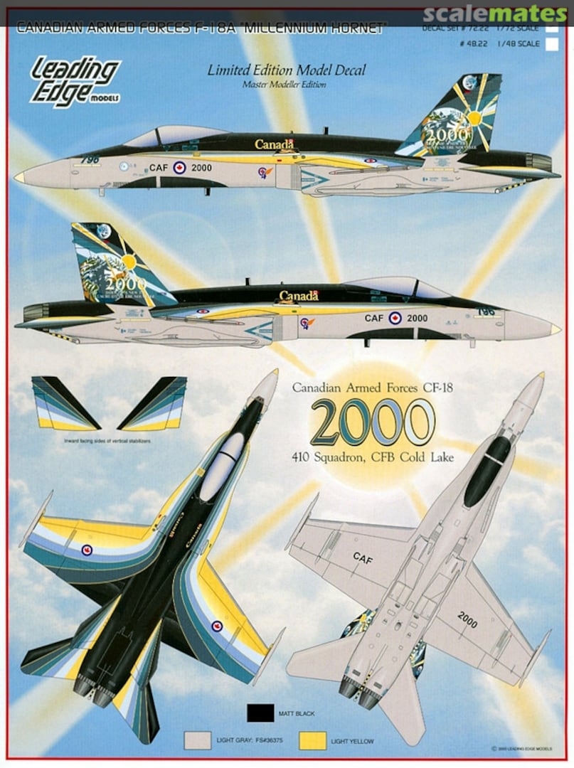 Boxart Canadian Armed Forces F-18A "Millenium Hornet" 48.22 Leading Edge