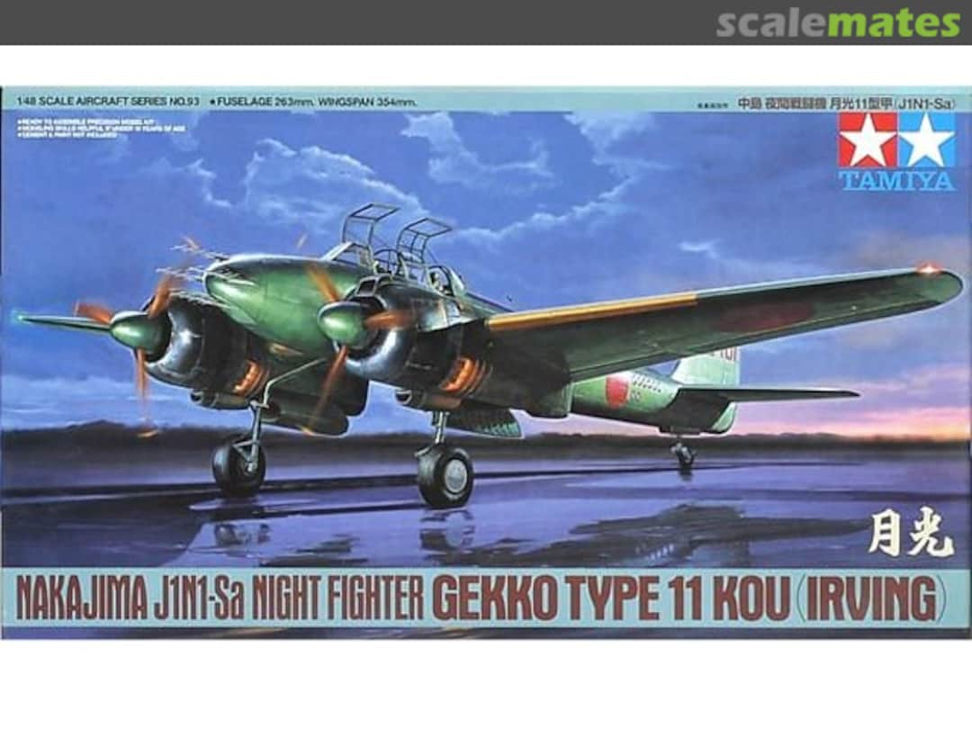 Boxart Nakajima J1N1-Sa Night Fighter Gekko Type 11 61093 Tamiya