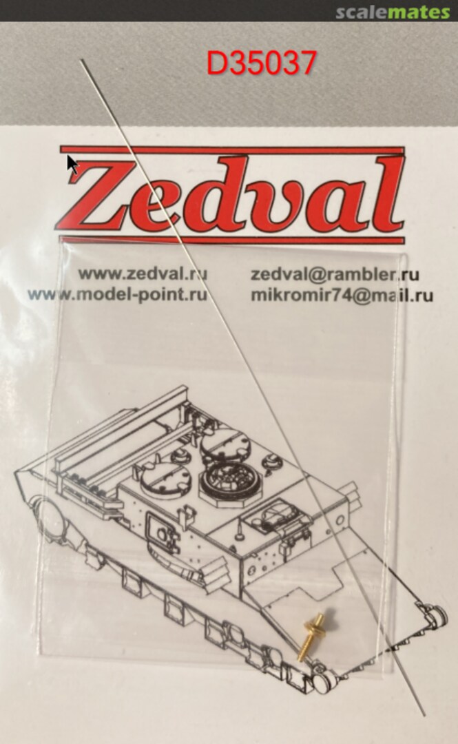 Boxart Antenna 3m for T-34, SU-100 D35037 Zedval